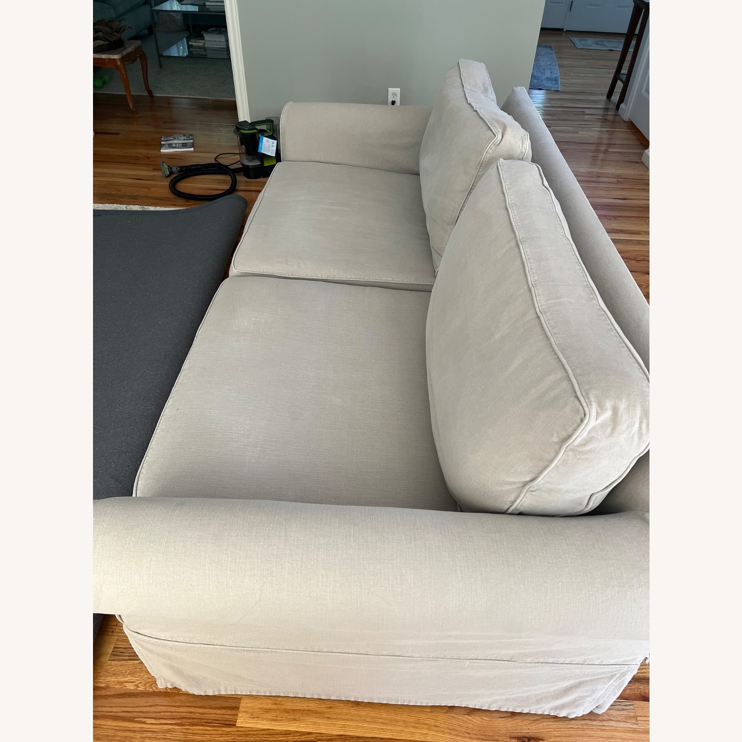 Pottery Barn PB Comfort Natural Fabric 3+ Seater Sofa - image-3