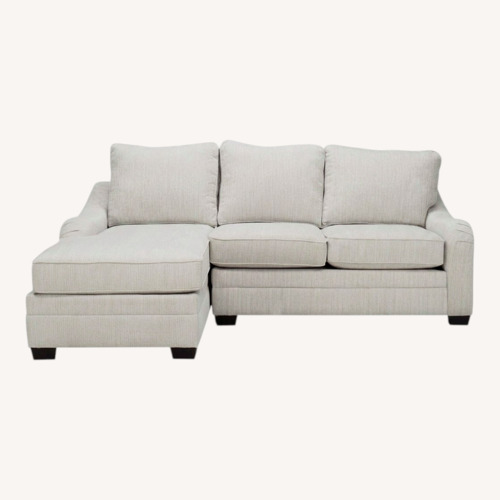 Used Raymour & Flanigan Caid 2-pc. Chenille Sectional Sofa for sale on AptDeco