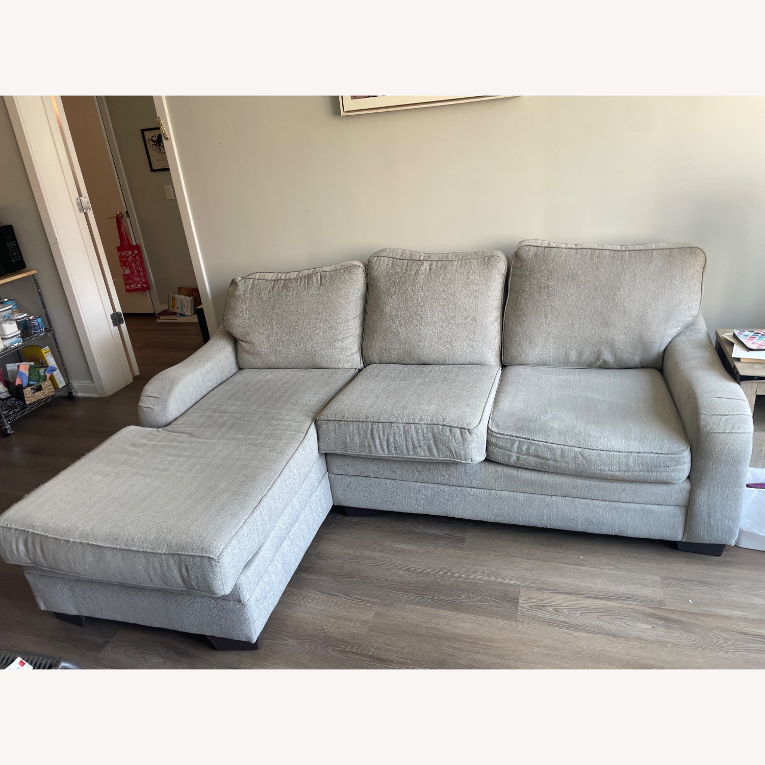 Raymour & Flanigan Caid 2-pc. Chenille Sectional Sofa - image-2