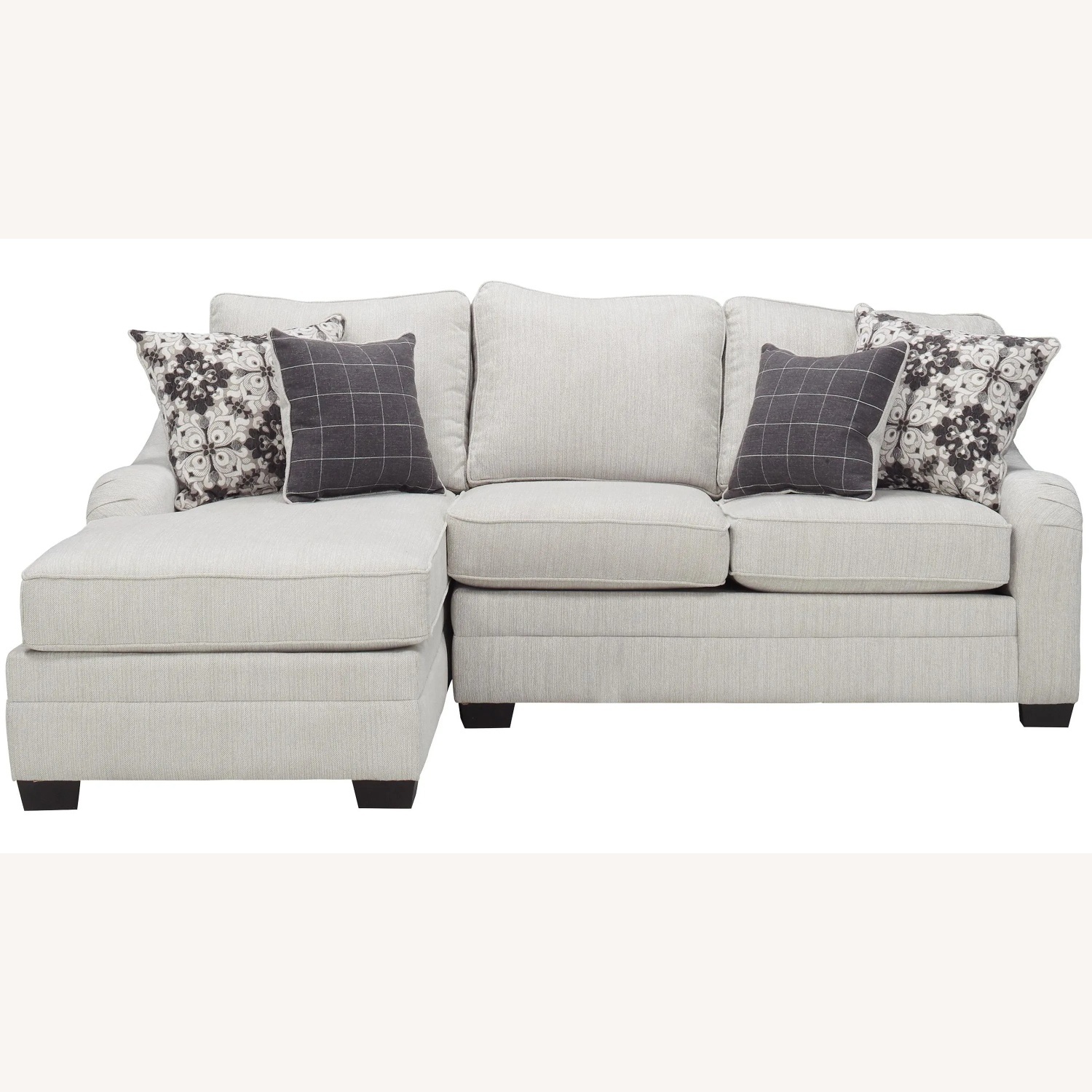 Raymour & Flanigan Caid 2-pc. Chenille Sectional Sofa - image-5