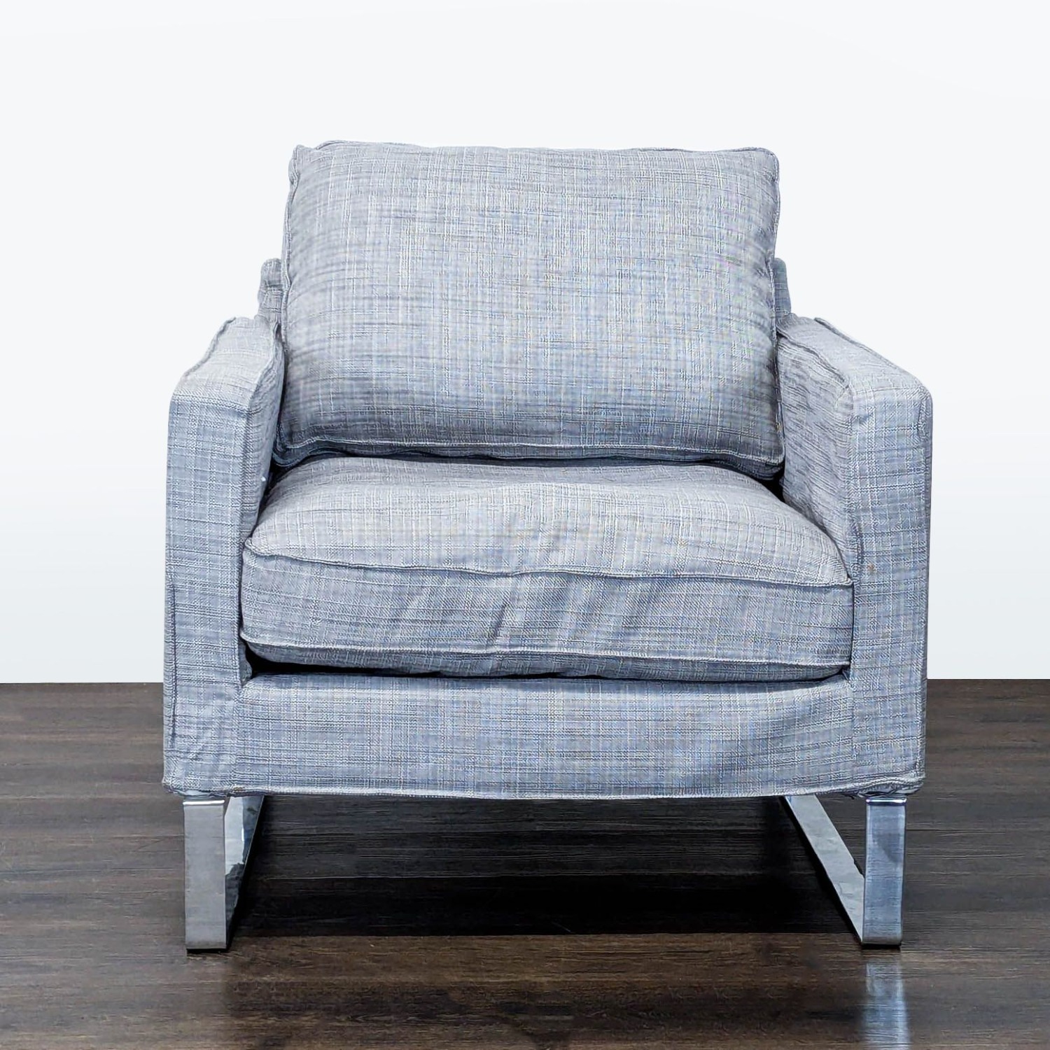 IKEA Lounge Chair with Metal Legs  - image-3