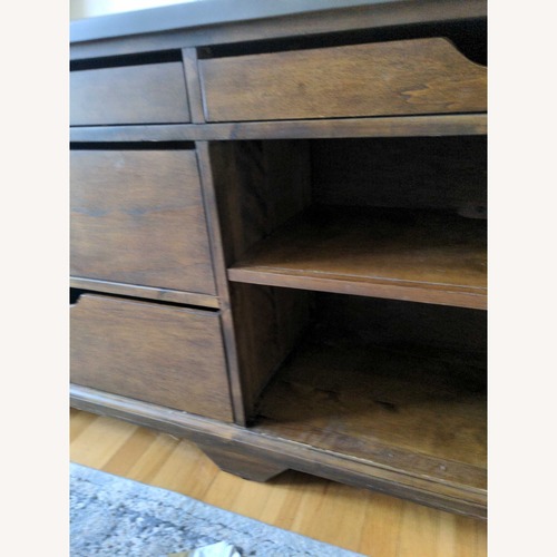 Used World Market Wood and Metal Media Console for sale on AptDeco