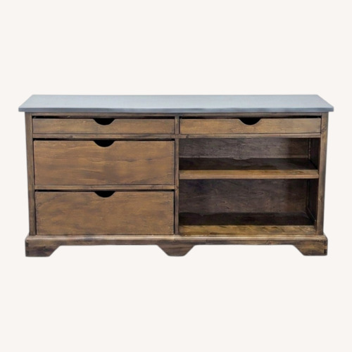 Used World Market Wood and Metal Media Console for sale on AptDeco