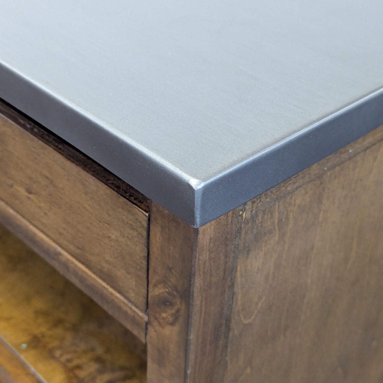 World Market Wood and Metal Media Console - image-4