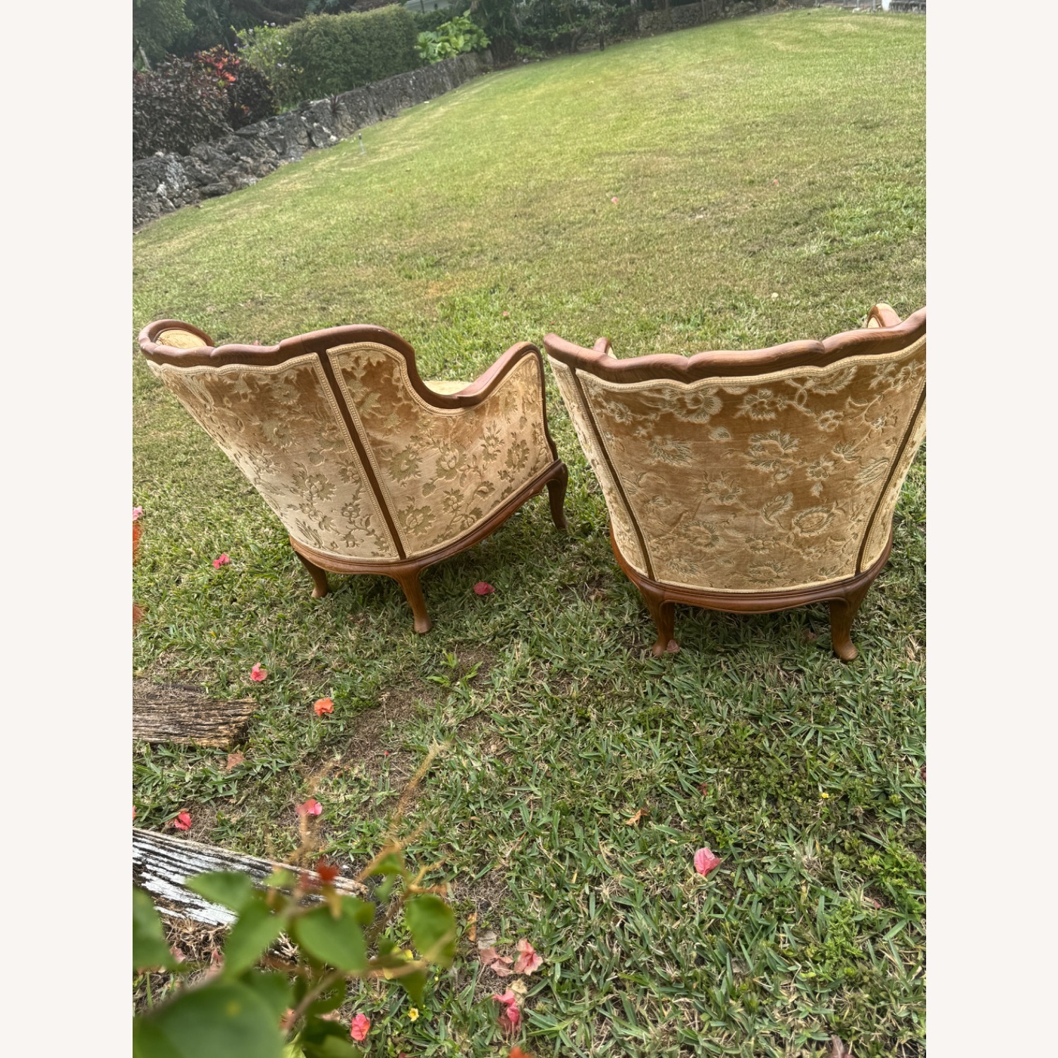 Vintage Armchairs Barrel Back to Restore - image-2