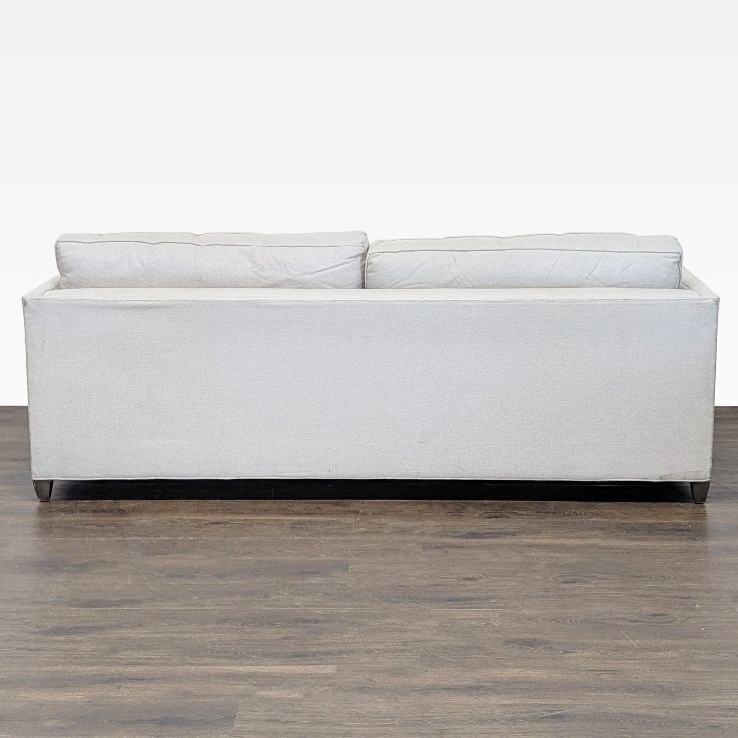Crate & Barrel 3-Seat Modern Light Cream Sofa - image-4