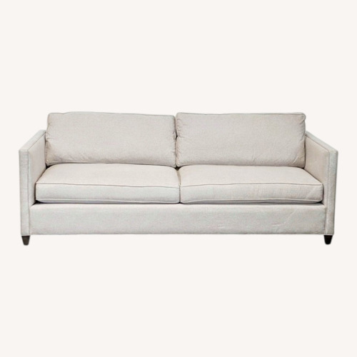 Used Crate & Barrel 3-Seat Modern Light Cream Sofa for sale on AptDeco