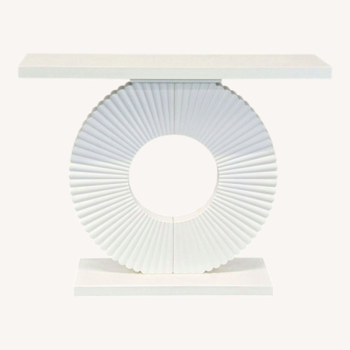 Used Tribesigns Modern Console with Geometric Base for sale on AptDeco