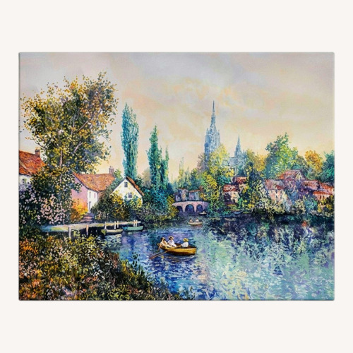 Used Vintage/Antique Riverside Morning Wall Art for sale on AptDeco