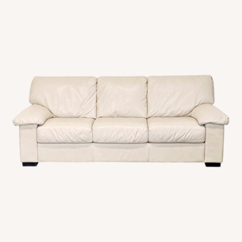 Used Italsofa 3-Seat Sofa in Beige Leather for sale on AptDeco