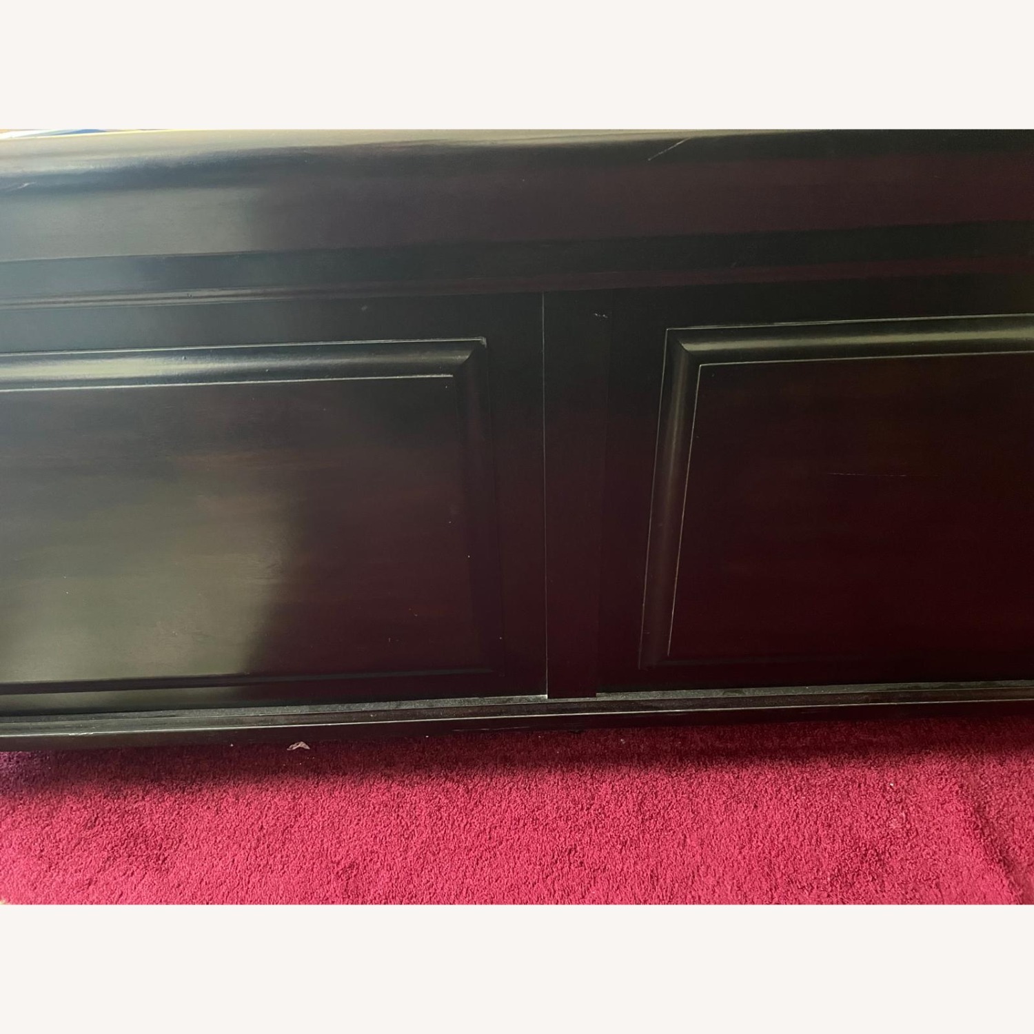 Ashley Furniture Dark Brown Wood King Bed - image-3