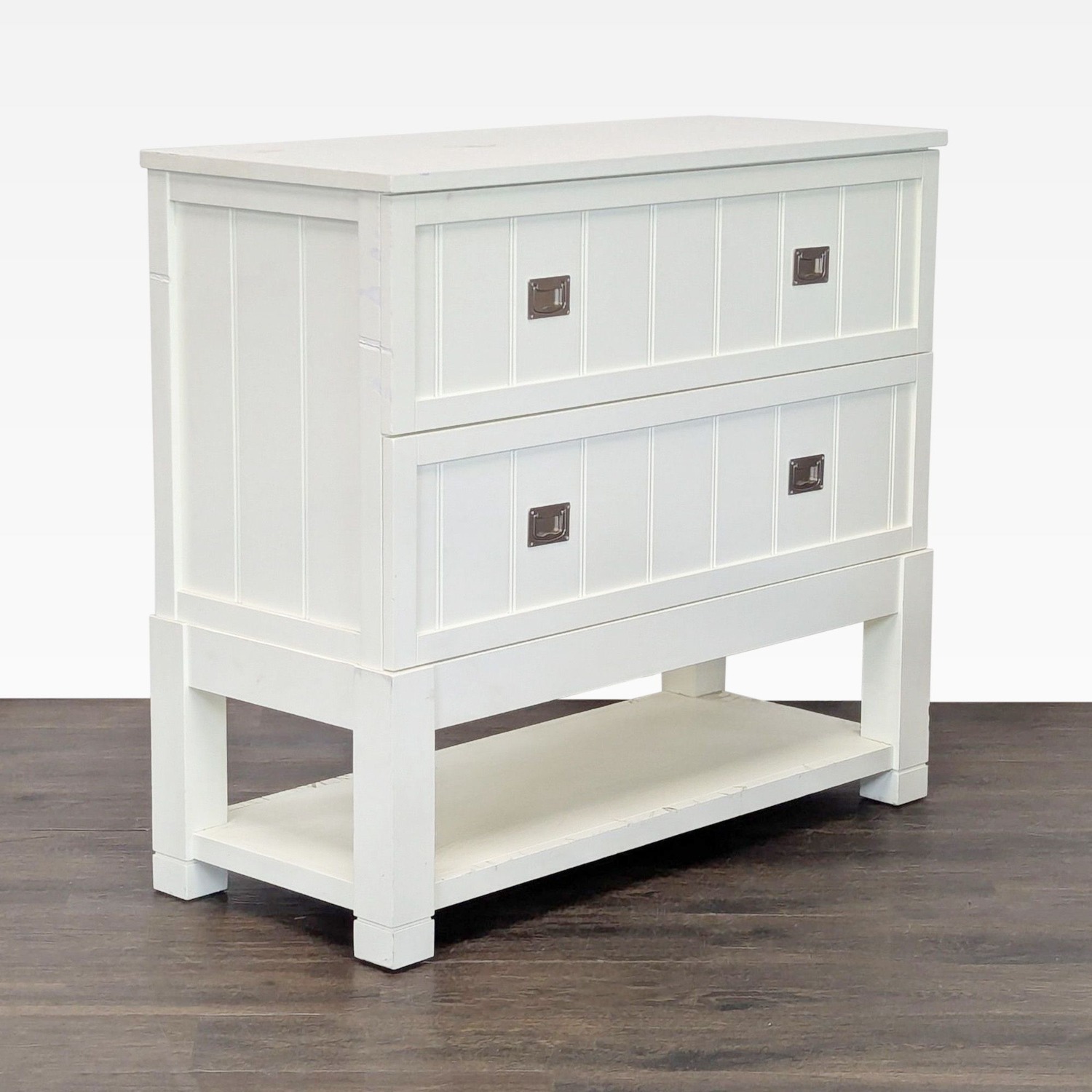 Two Drawer Storage Chest with Shelf	 - image-2