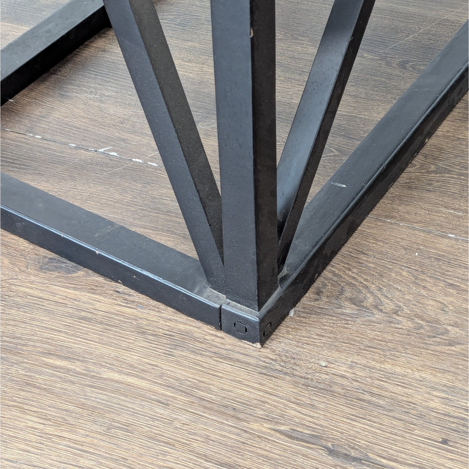 Target Wood Geometric Frame Console Table - image-1