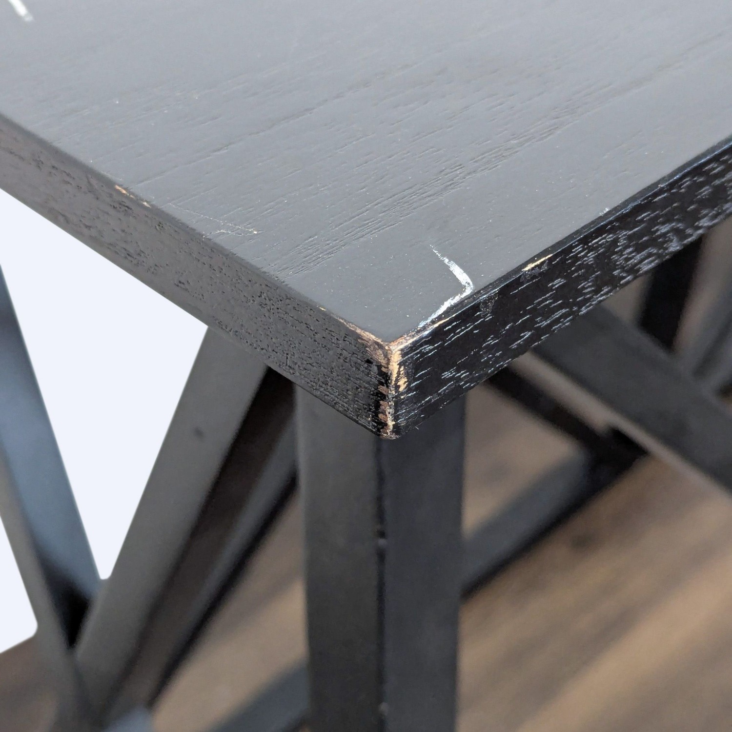 Target Wood Geometric Frame Console Table - image-4