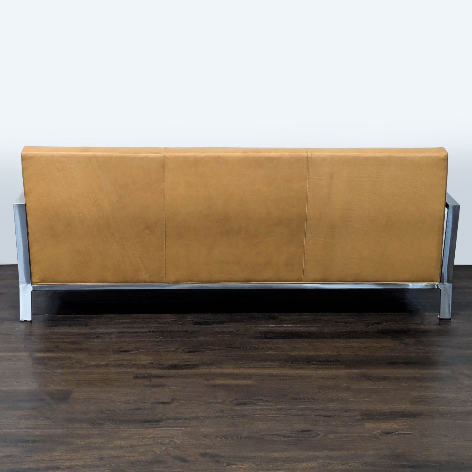 Room & Board Zinc 3-Seat Camel Leather Sofa - image-2
