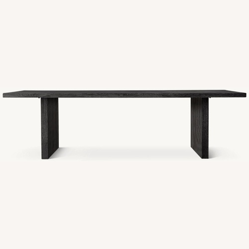 Used Restoration Hardware Reclaimed Oak Black Wood Dining Table for sale on AptDeco