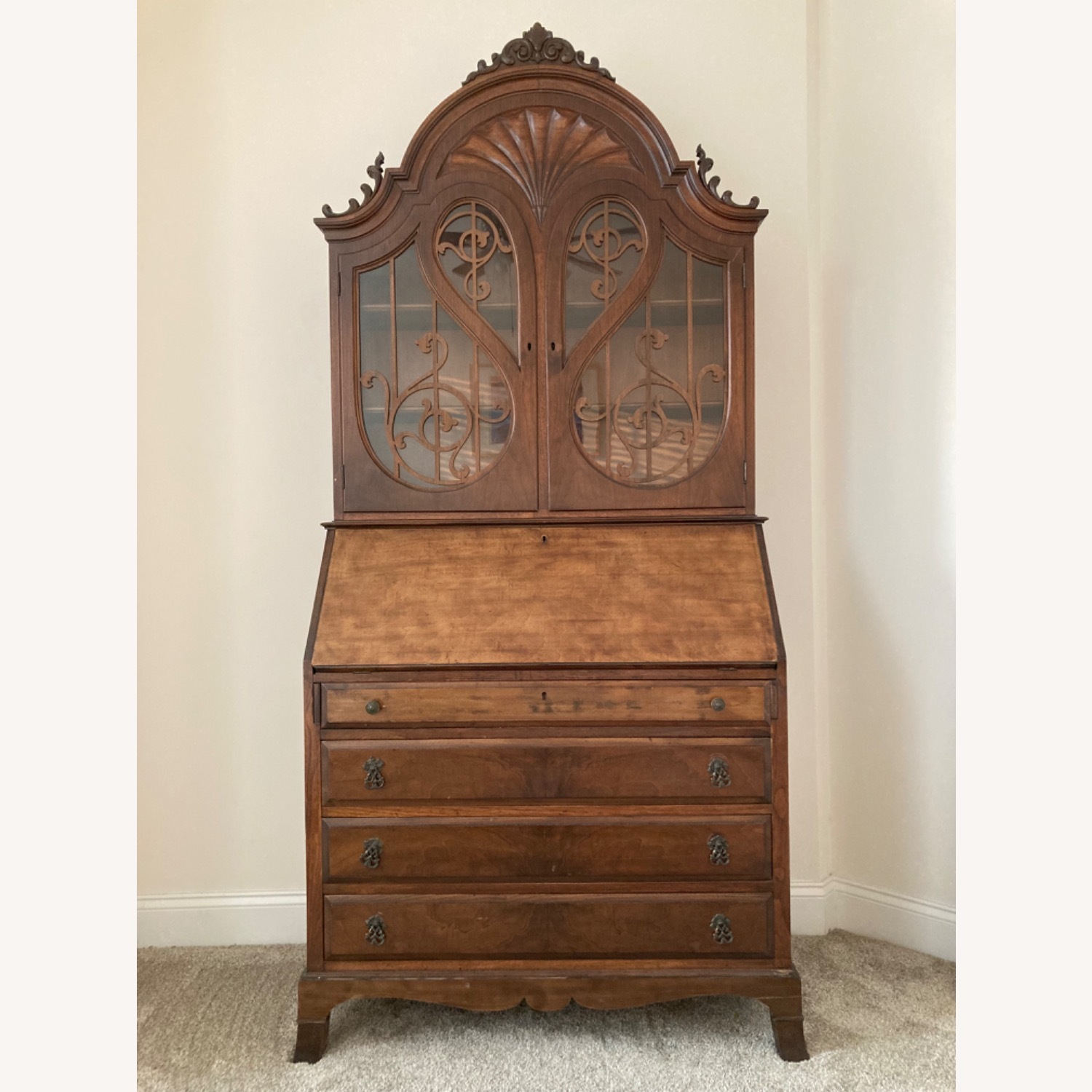 Antique Skandia Secretary Desk (c. 1920s) - image-5