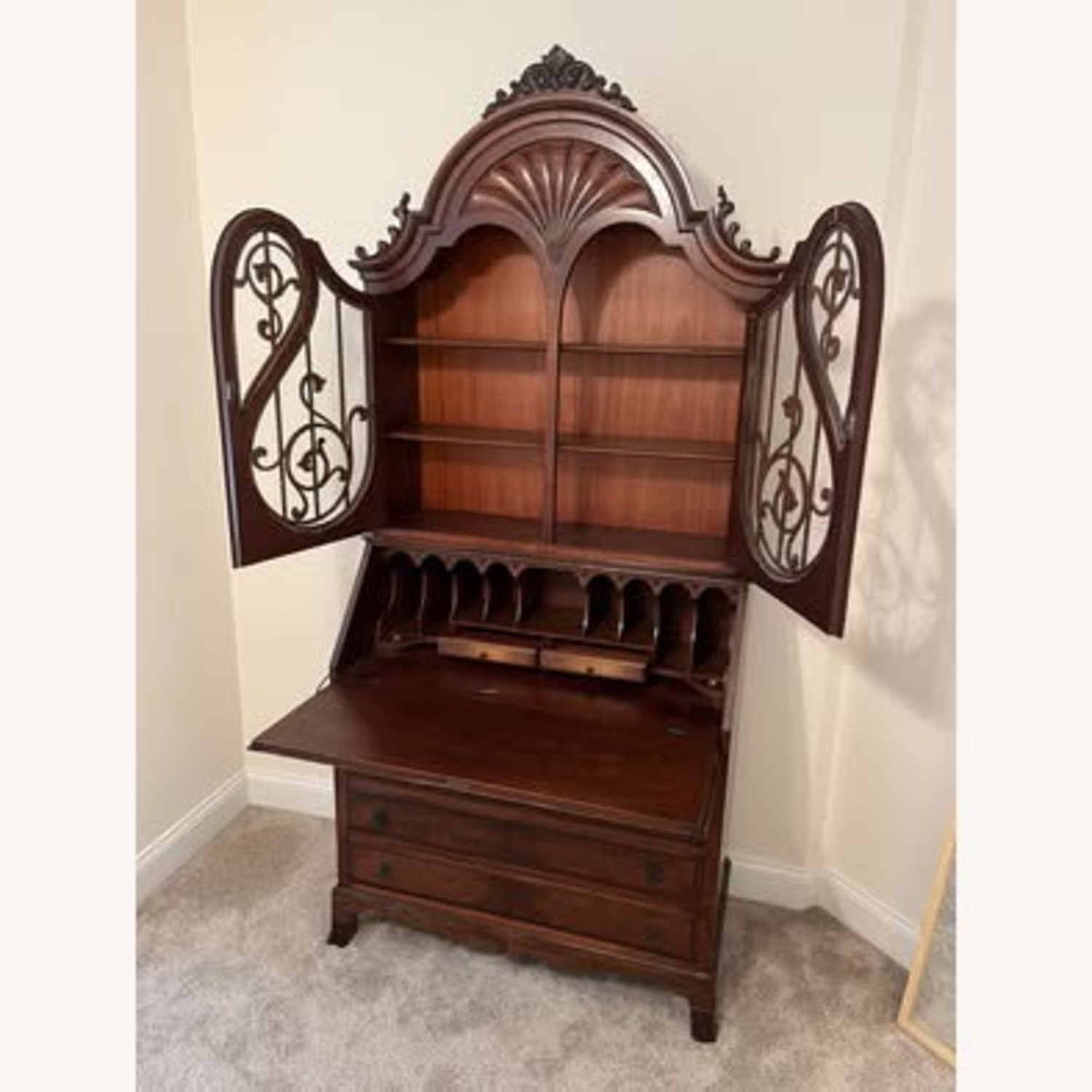 Antique Skandia Secretary Desk (c. 1920s) - image-2