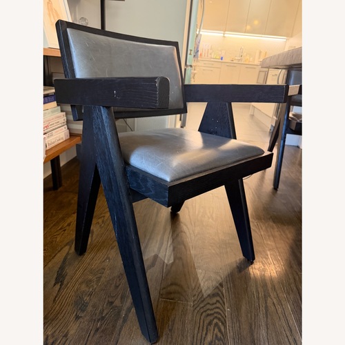 Used Restoration Hardware Jakob Black Wood Armchair for sale on AptDeco