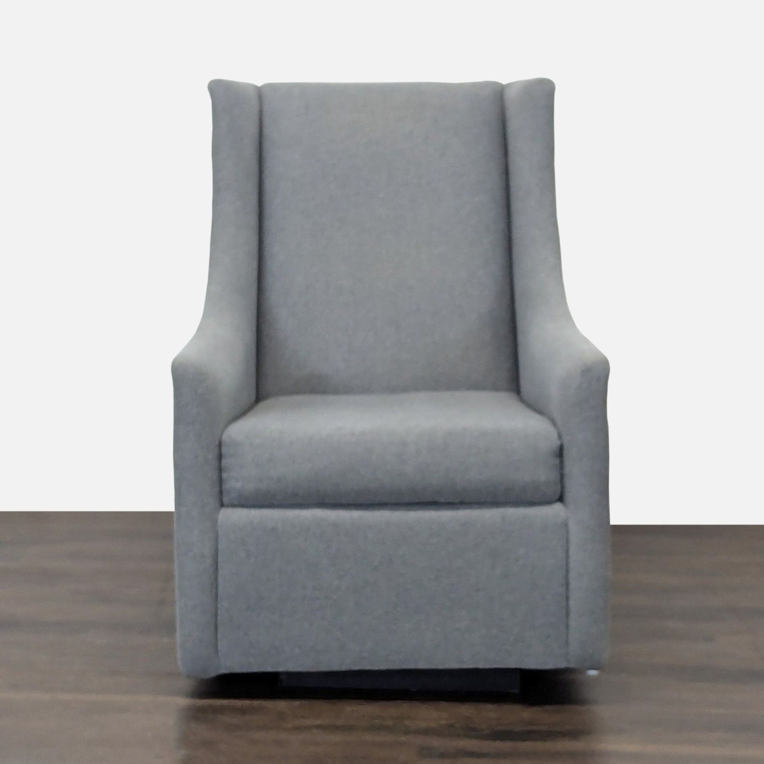 West Elm Modern Gray Rocking Lounge Chair - image-7
