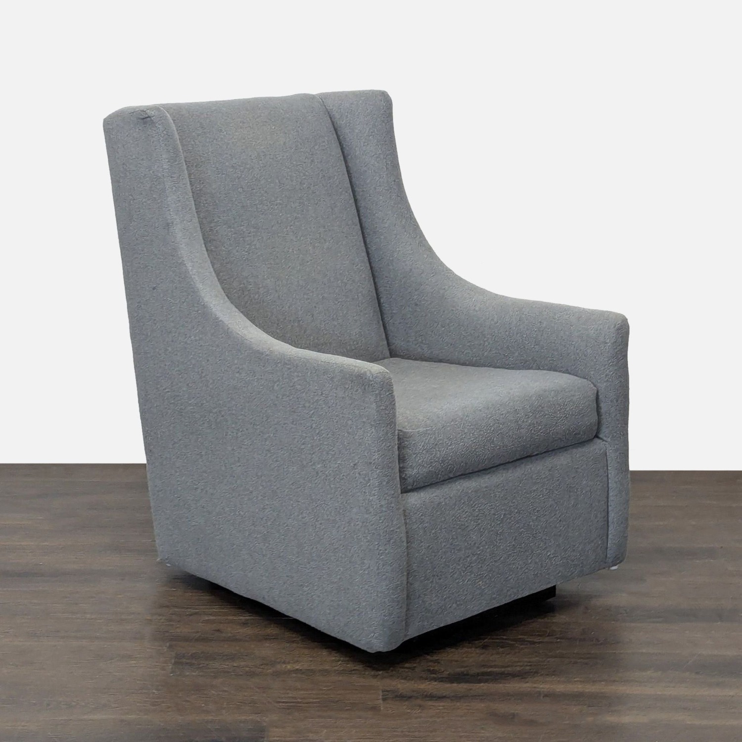 West Elm Modern Gray Rocking Lounge Chair - image-6