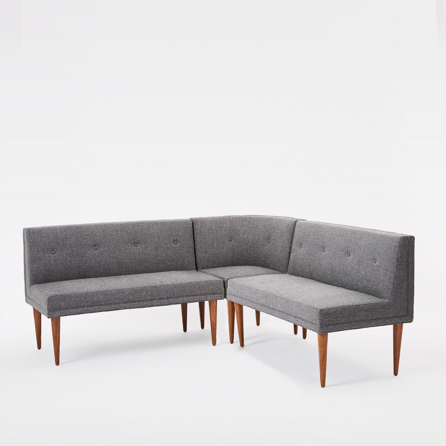West Elm Mid Century Banquette 3+ Piece Sectional - image-7