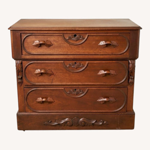 Used Vintage/Antique Dark Brown Wood Dresser for sale on AptDeco