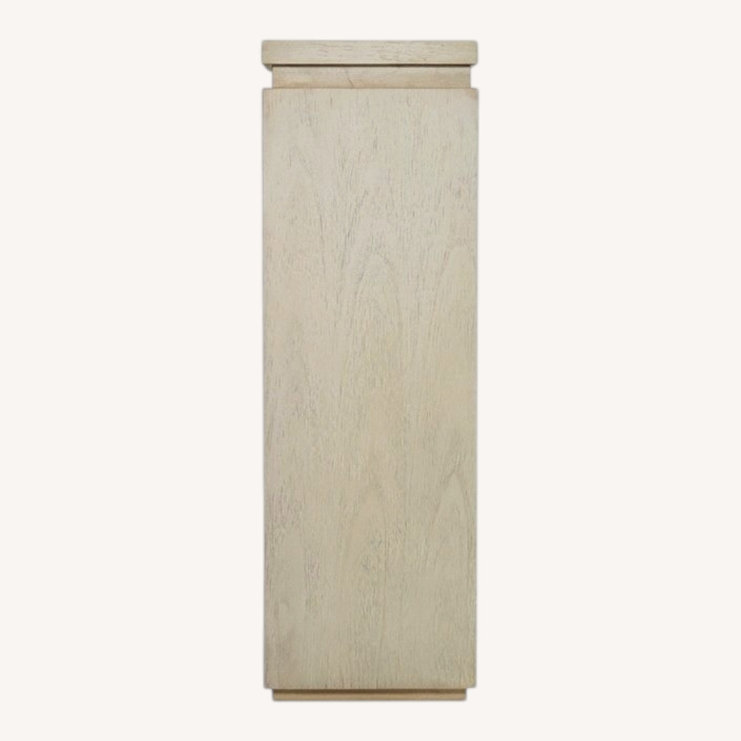 Wood Gallery Pedestal + Removable Teak Sculpture - image-0