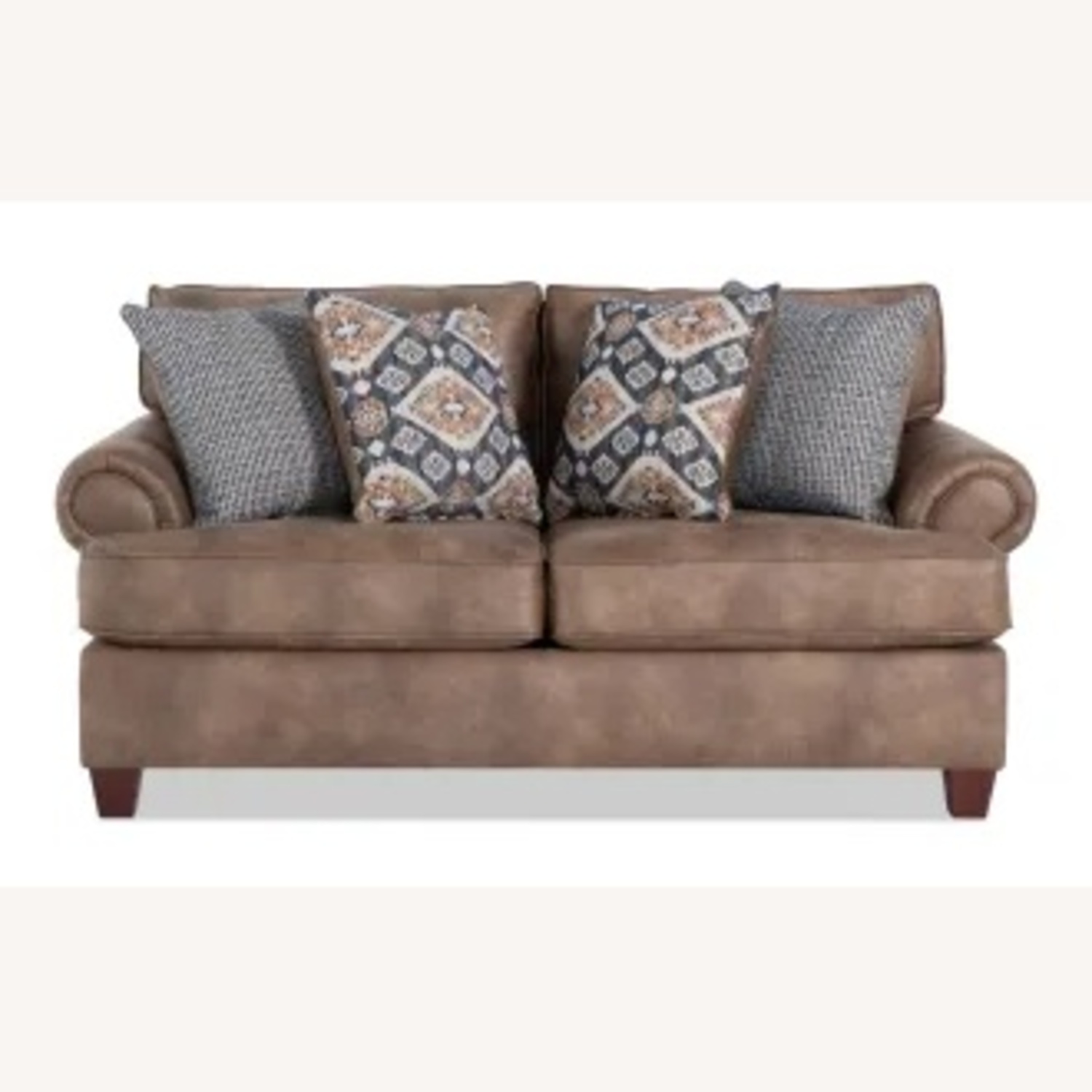 Bob's Discount Furniture Dark Brown Loveseat - image-4