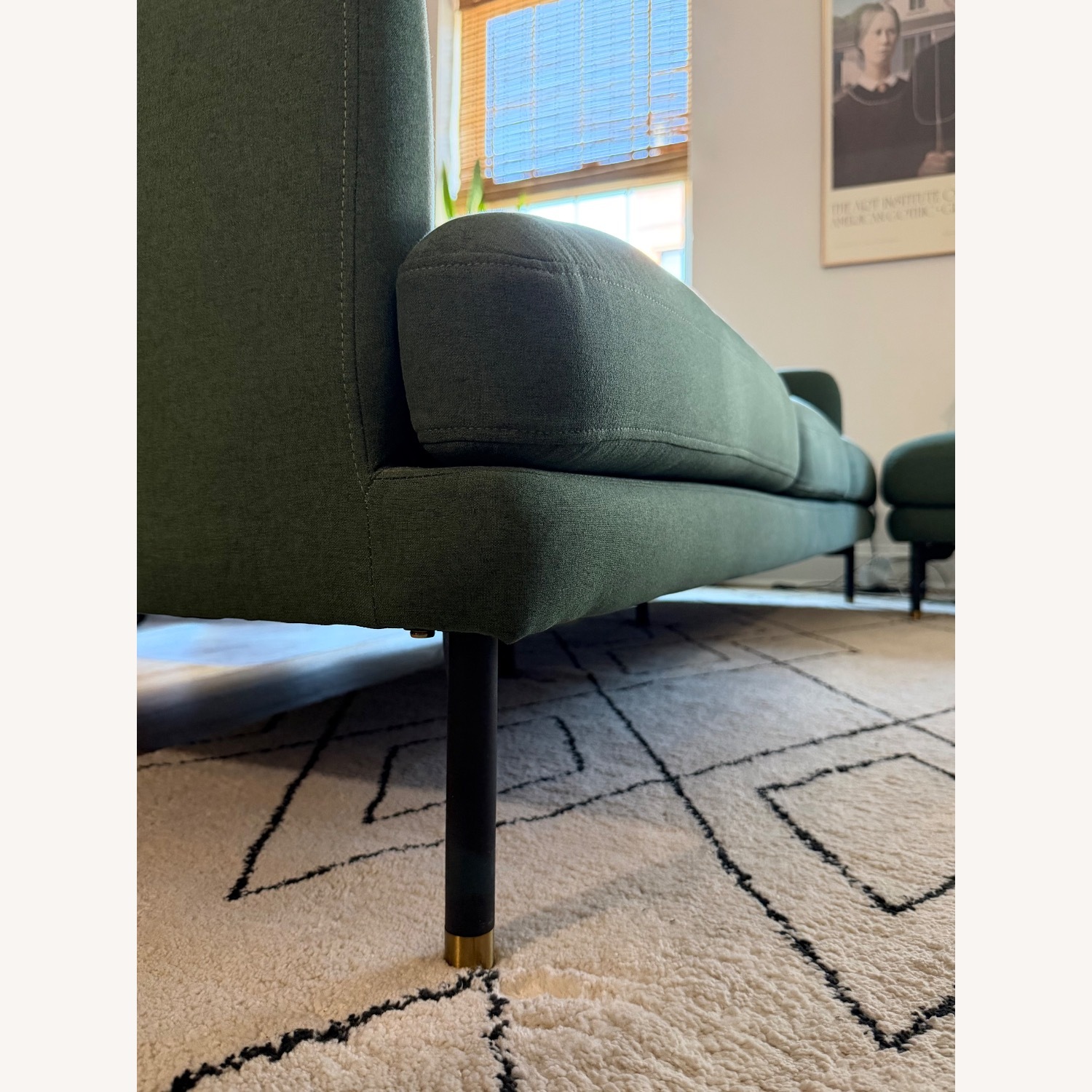Castlery Pebble Green 3 Seater Sofa with Ottoman - image-3