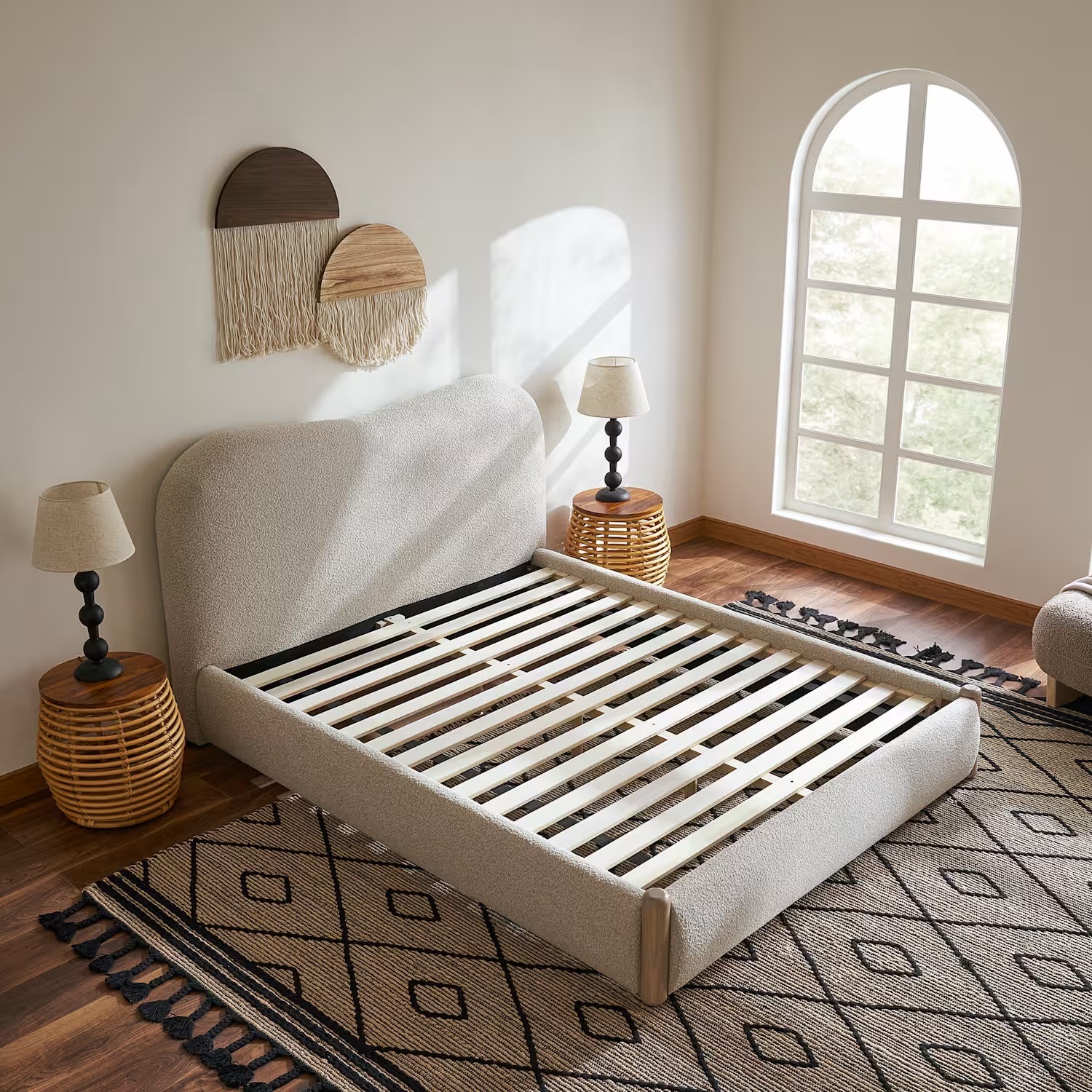 Castlery Natural Fabric Queen Bed - image-2