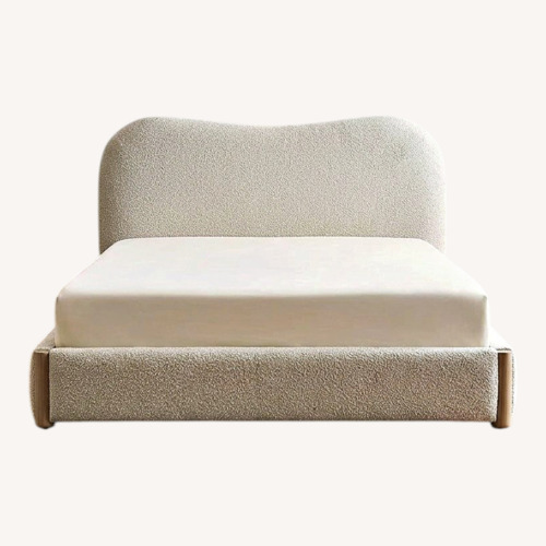 Used Castlery Natural Fabric Queen Bed for sale on AptDeco