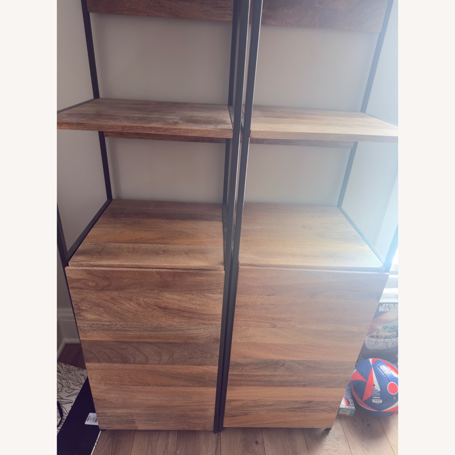 West Elm Industrial Storage Tower Set of 2 - image-3