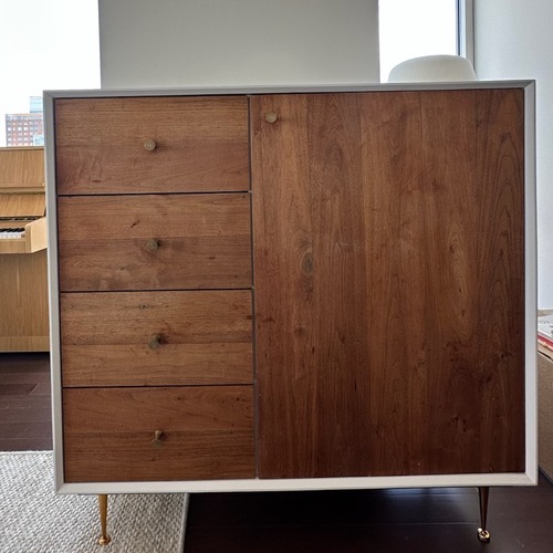 Used Organic Modernism White Sideboard for sale on AptDeco