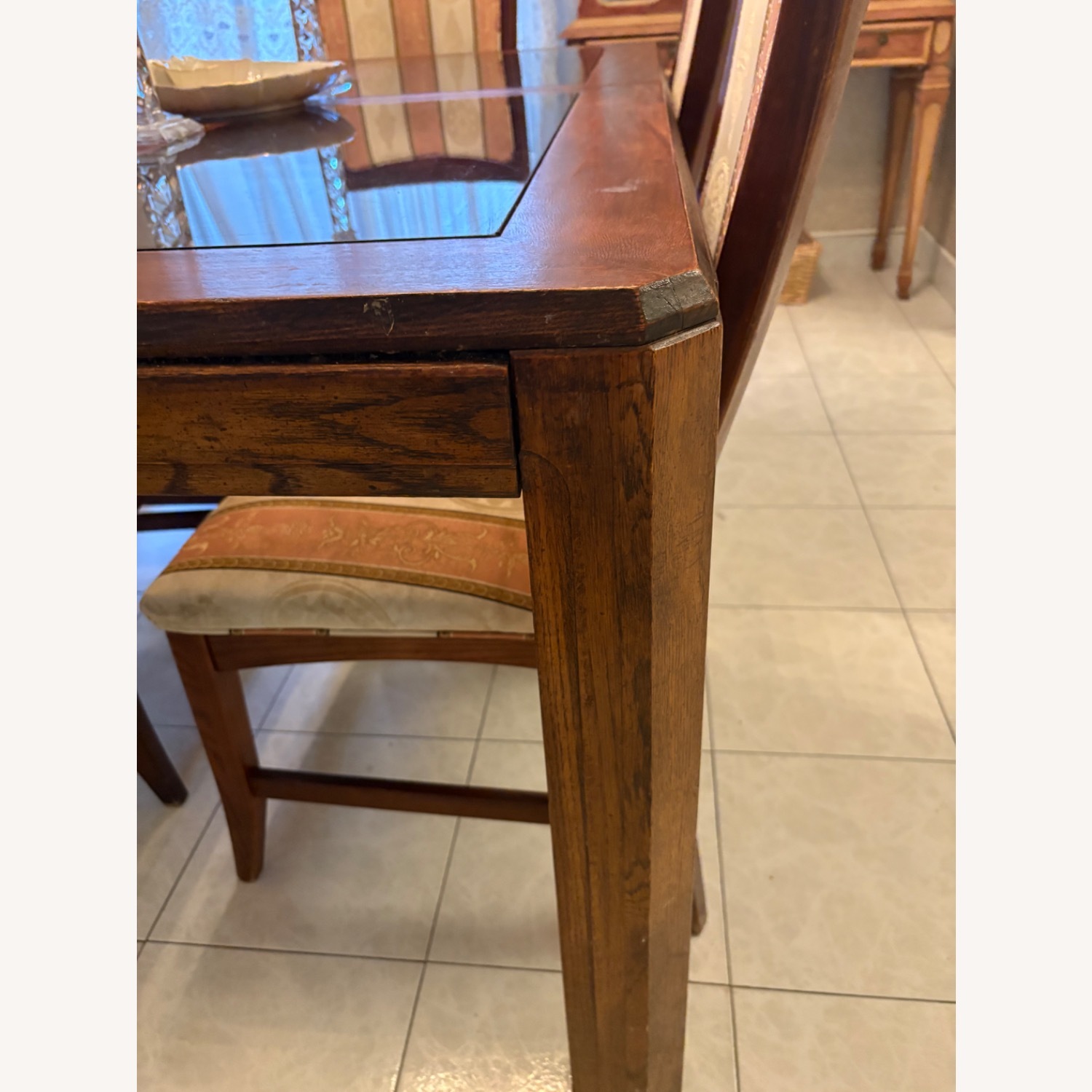 Dark Brown Wood Dining Sets - image-3