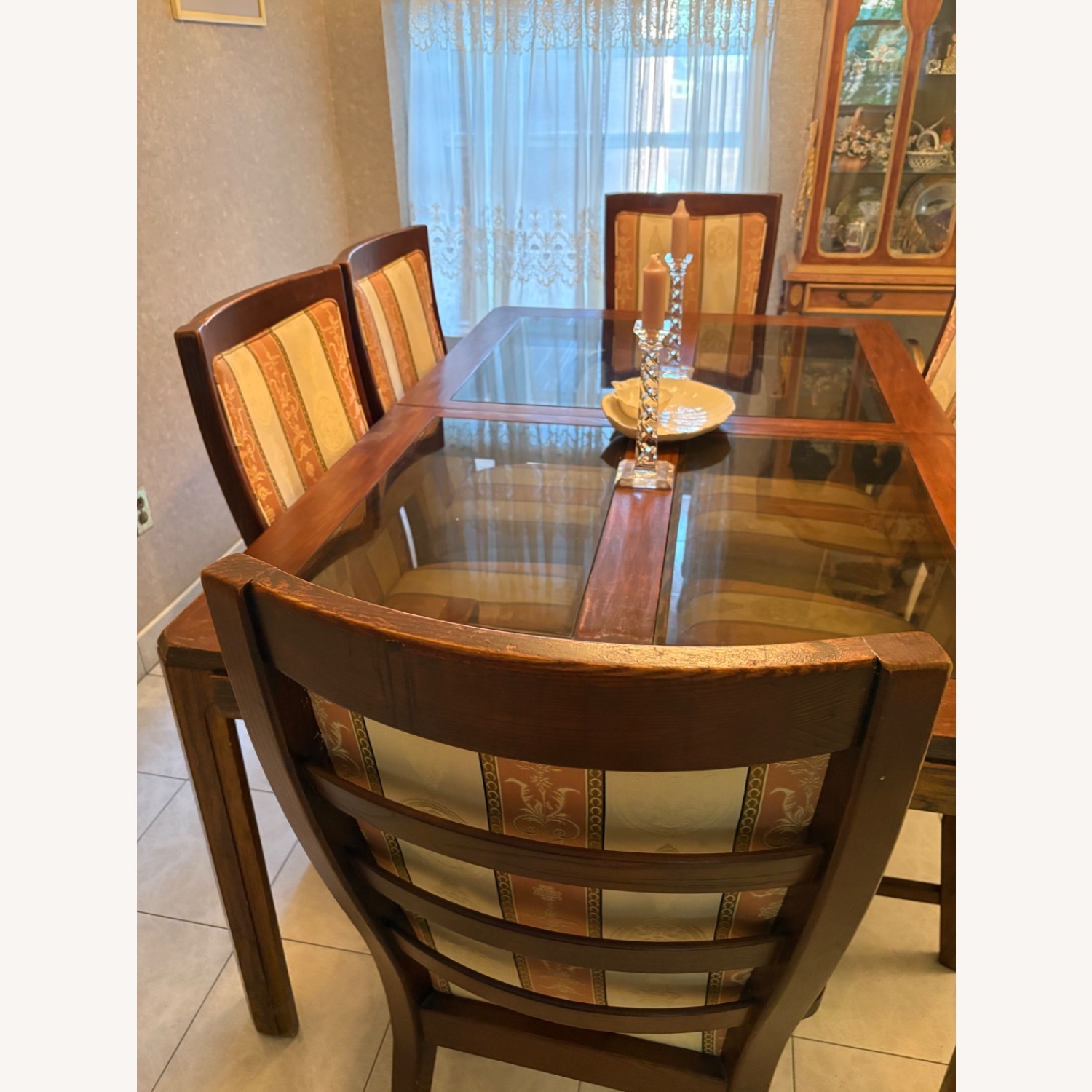 Dark Brown Wood Dining Sets - image-2