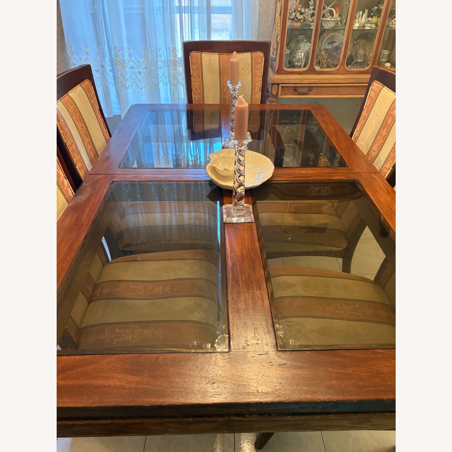 Dark Brown Wood Dining Sets - image-4