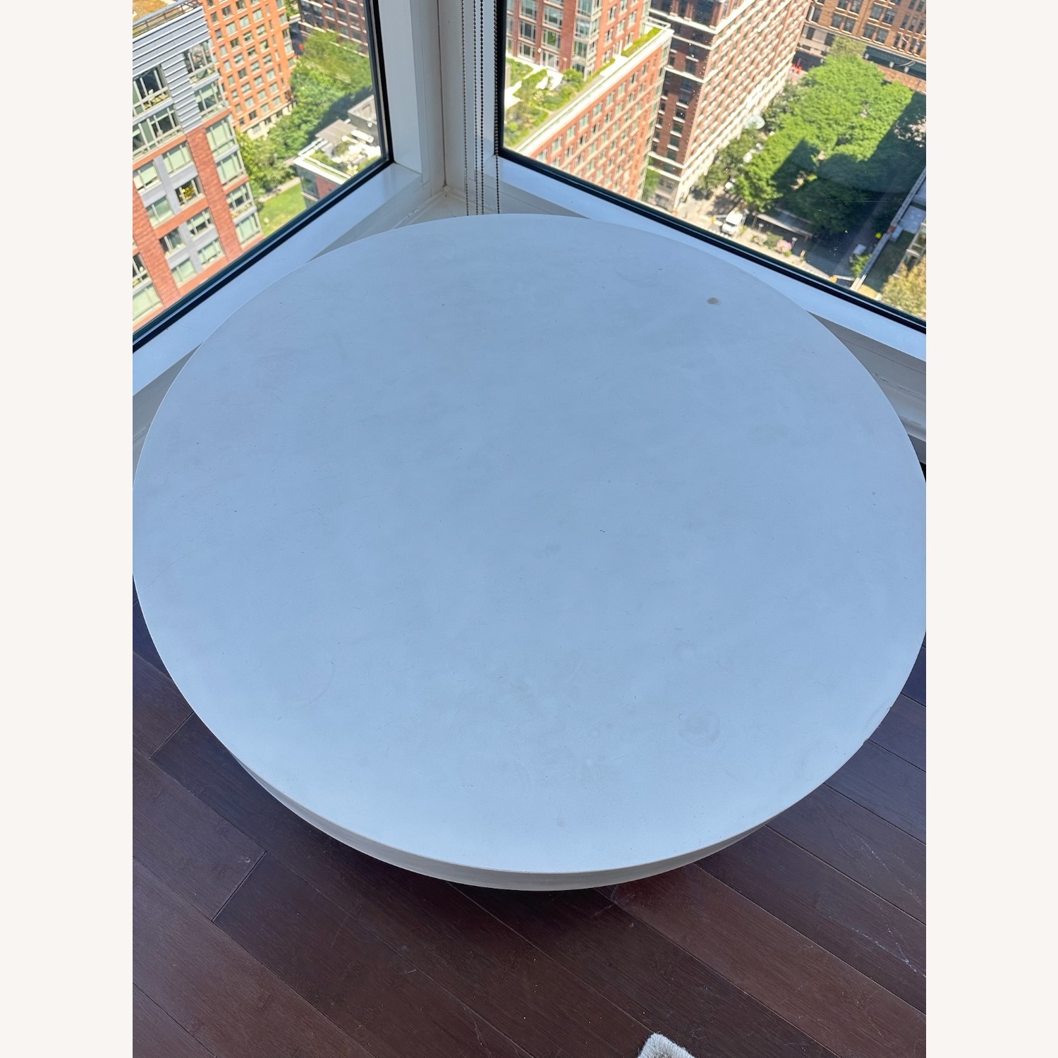 Sunpan Modern Home White Concrete Coffee Table - image-3