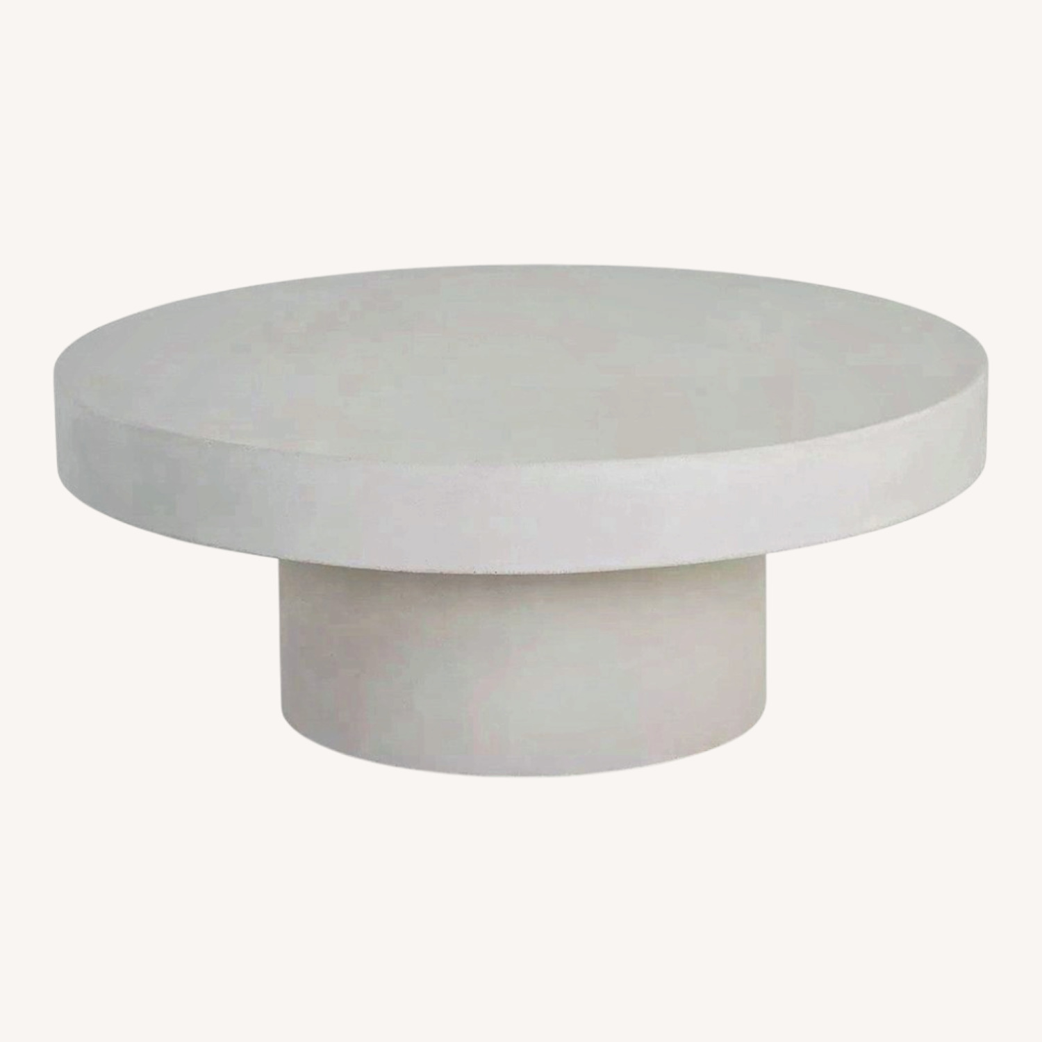Sunpan Modern Home White Concrete Coffee Table - image-0