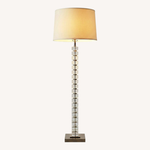 Used Restoration Hardware Transparent Glass Floor Lamp for sale on AptDeco