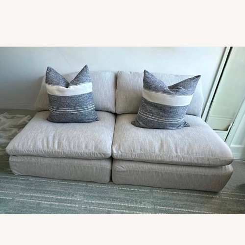 Used  Restoration Hardware Cloud Modular Armless Chairs Set of two for sale on AptDeco
