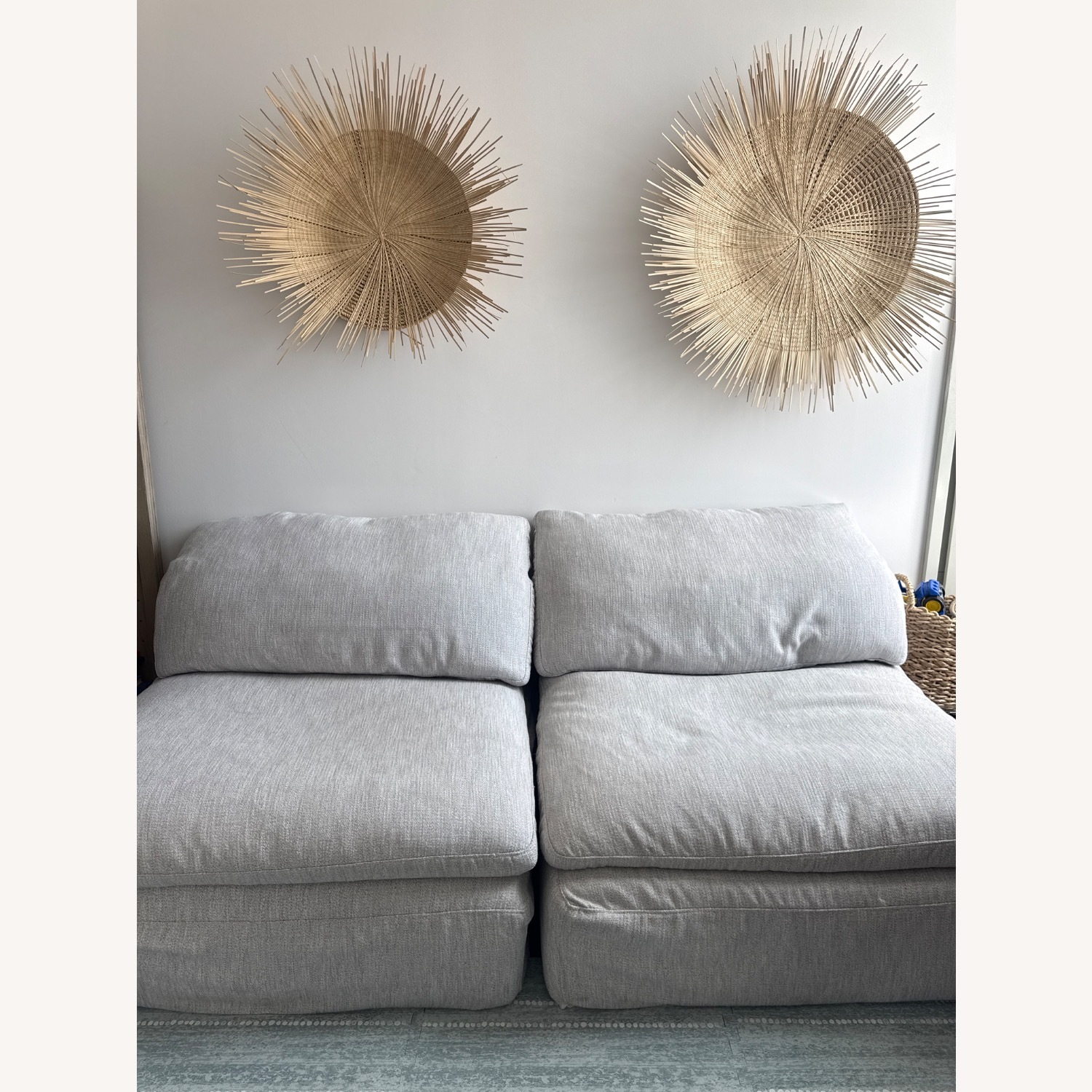  Restoration Hardware Cloud Modular Armless Chairs Set of two - image-4