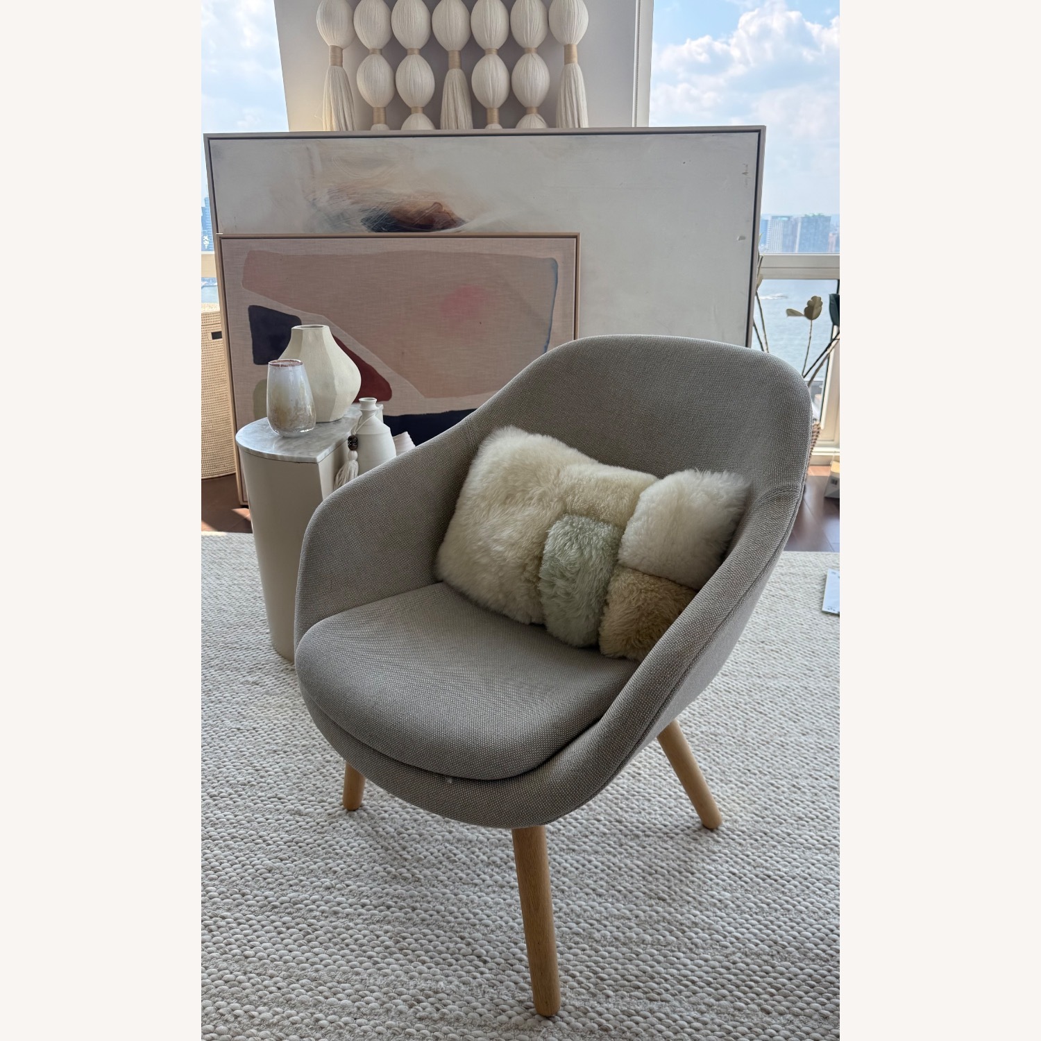 Design Within Reach Hay Light Gray Accent Chair - image-5
