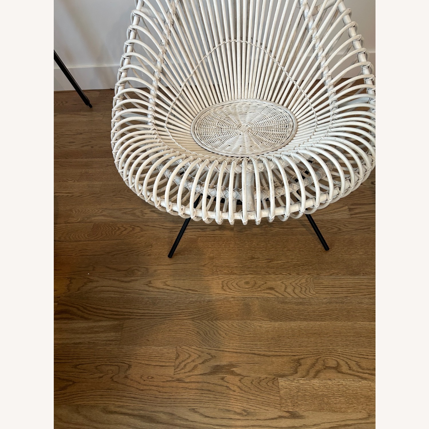 White Painted Rattan Accent Chairs 1950s  - image-10