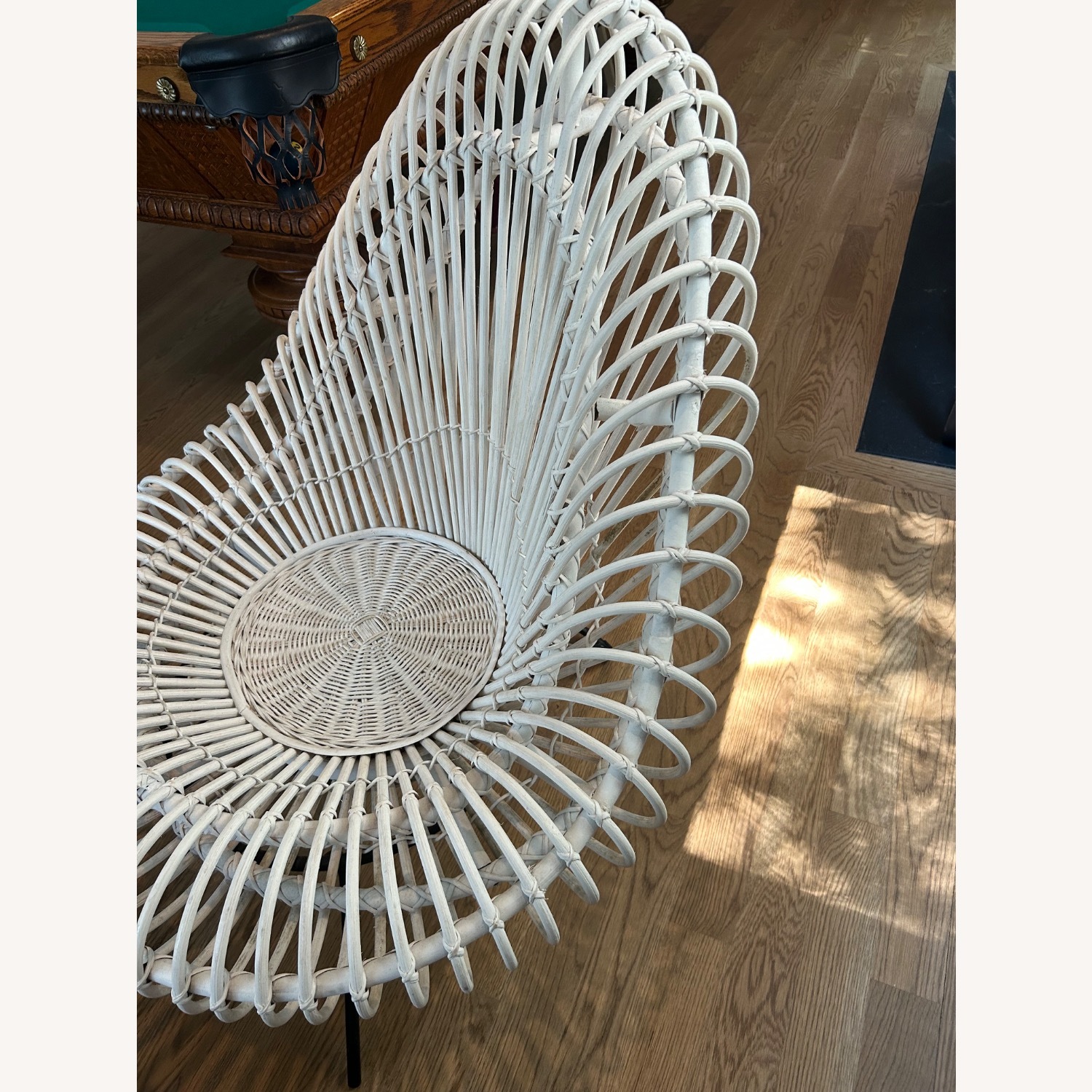 White Painted Rattan Accent Chairs 1950s  - image-5