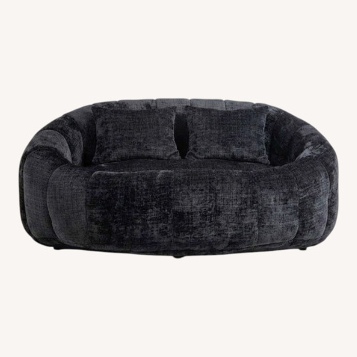 Used Wayfair Black Loveseat - Upholstered Boneless for sale on AptDeco