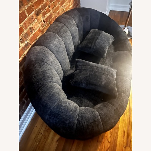 Used Wayfair Black Loveseat - Upholstered Boneless for sale on AptDeco