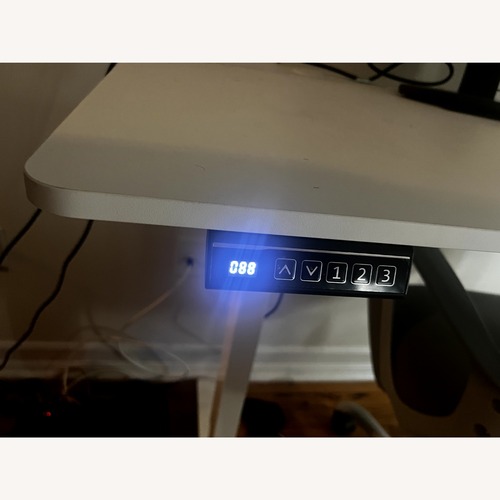 Used Wayfair White Standing & Height-Adjustable Desk for sale on AptDeco