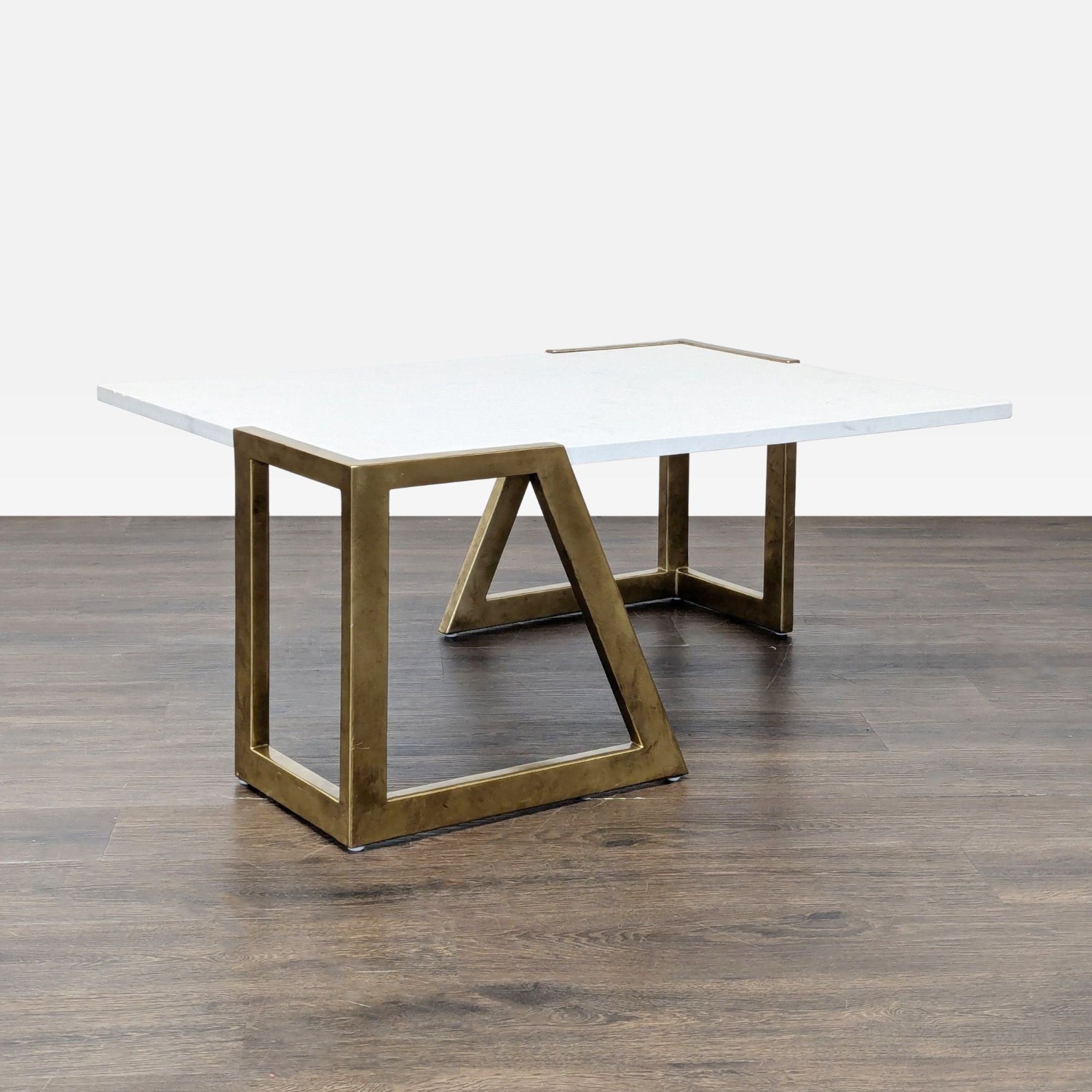 Century Furniture Faux Stone Top Coffee Table - image-4