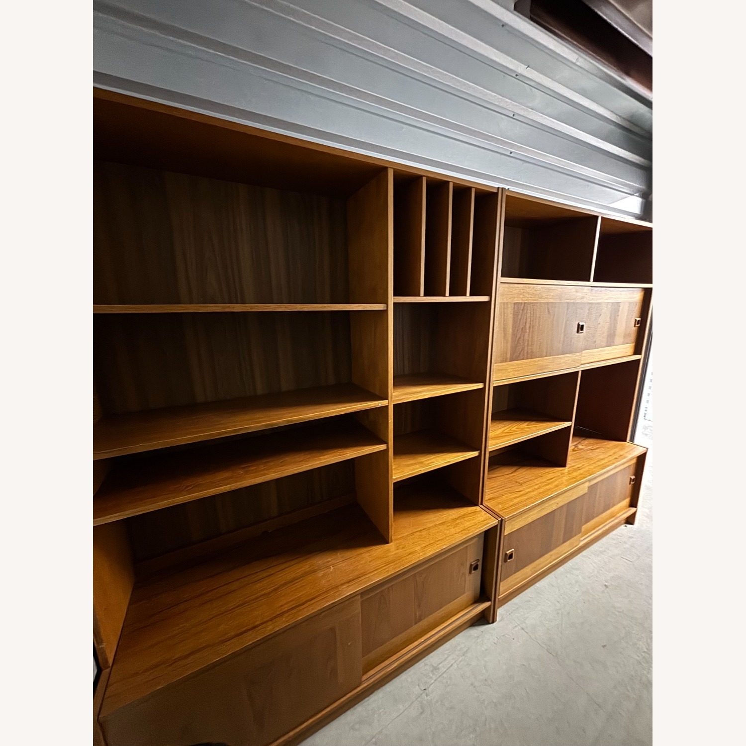 Mid-Century Danish Teak Set of 2 oBokcases - image-4